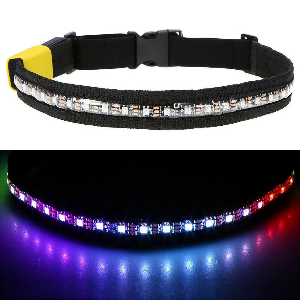 2.4G Wireless Remote Controlled LED Reflective Belt Safety Belt High Visibility for Night Running Jogging Climbing Cycling