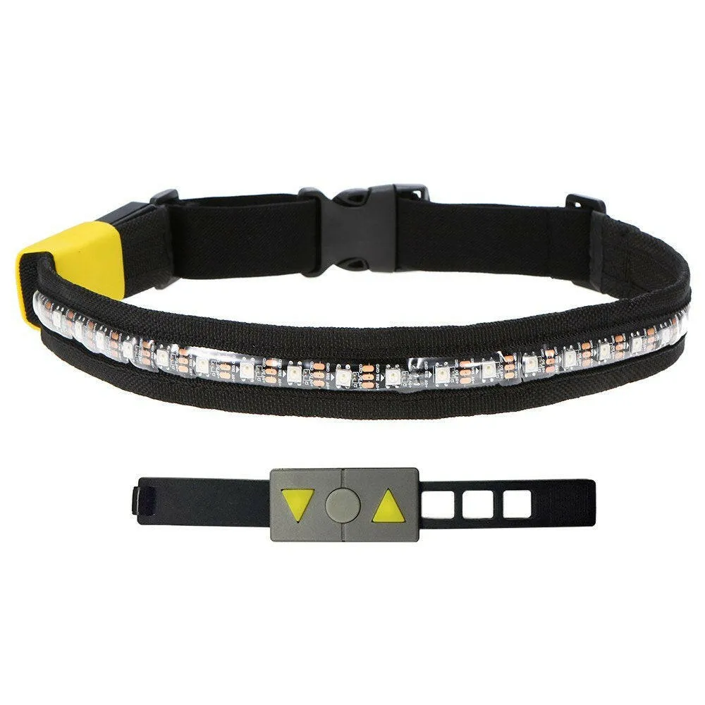 2.4G Wireless Remote Controlled LED Reflective Belt Safety Belt High Visibility for Night Running Jogging Climbing Cycling