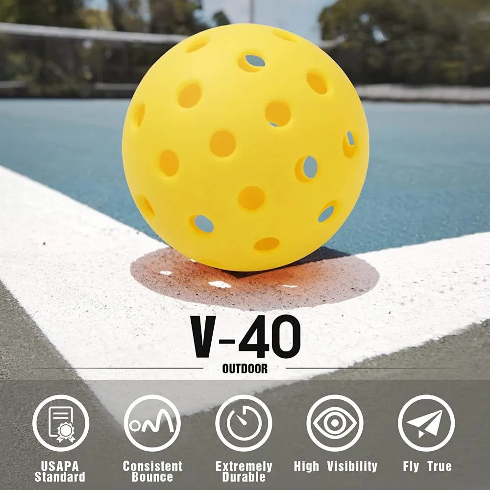 61139      ~ PICKLEBALL BALL 4PK OUTDR YELL