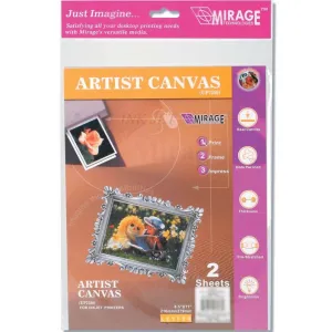 ARTIST CANVAS PRINTABLE 8.5X11