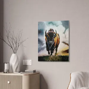 Buffalo stretched canvas, .75"