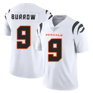 Cincinnati Bengals Jersey #9 Burrow White Youth Adult Men's Football Team Color Away Player Jersey