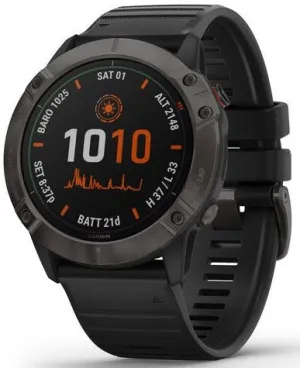 GRM Watch Fenix 6X Pro Solar Carbon Grey DLC D