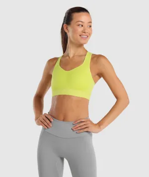 Gymshark Lightweight High Support Sports Bra - Yellow