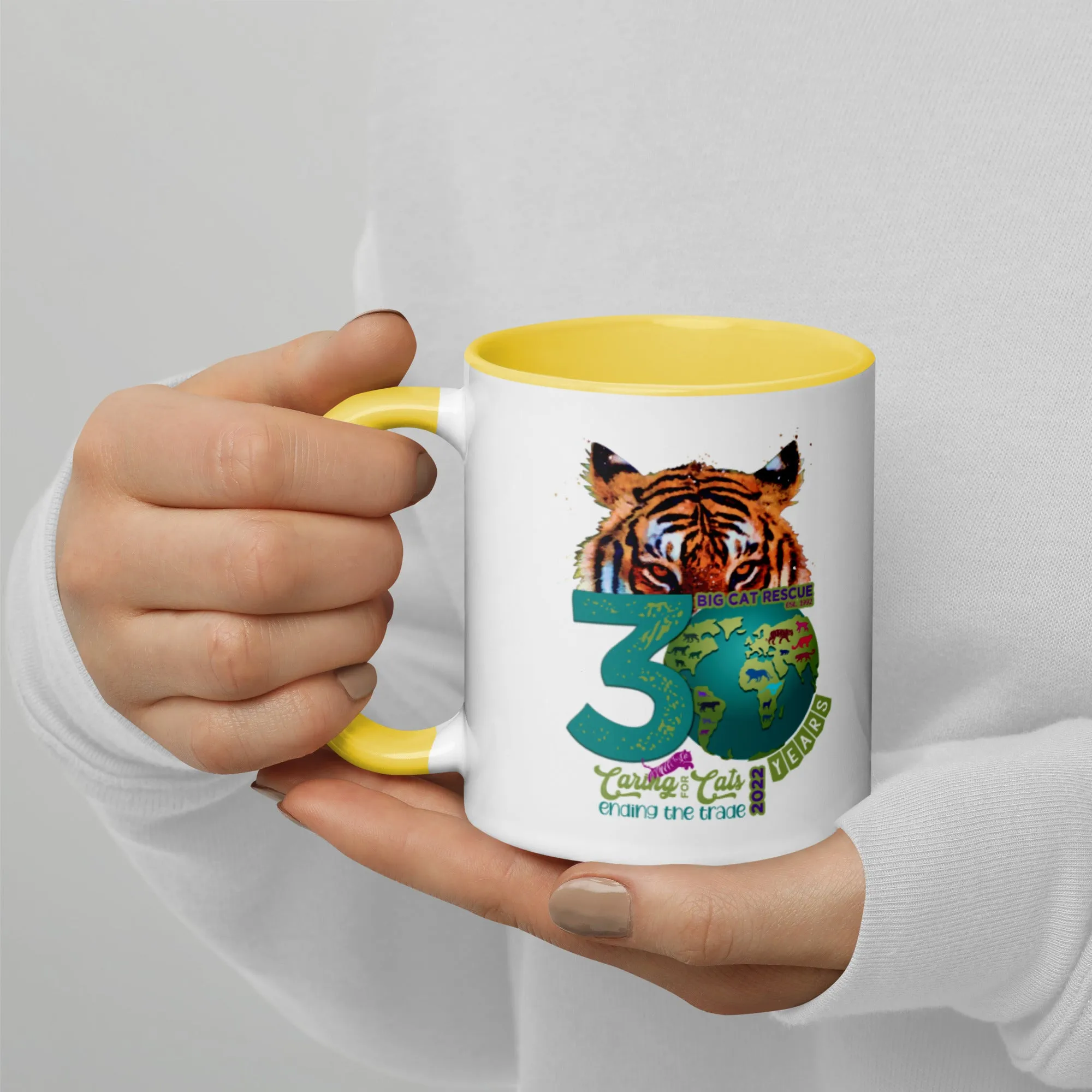 Mug  - Big Cat Rescue 30th Anniversary Cup with Color Inside