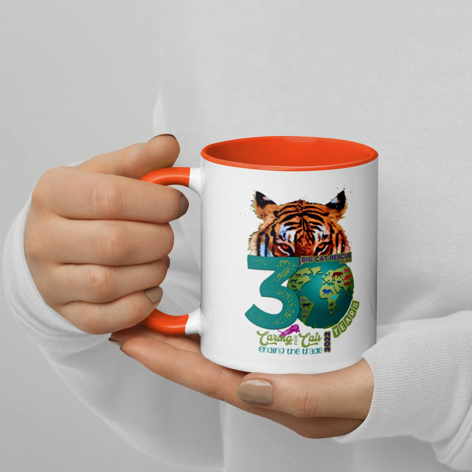 Mug  - Big Cat Rescue 30th Anniversary Cup with Color Inside