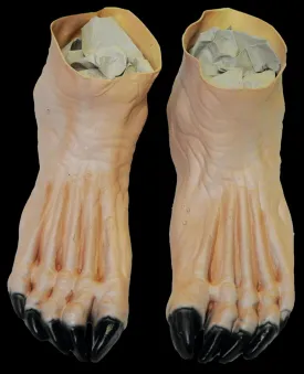 "Flesh Monster Deluxe Latex Feet" Halloween Costume Shoes