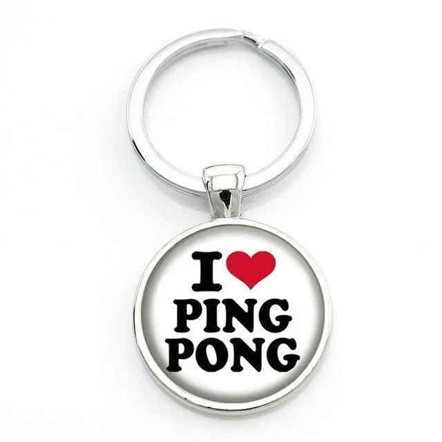 Table Tennis Key Ring