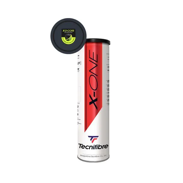 Tecnifibre X-One Tennis 4-Ball Can