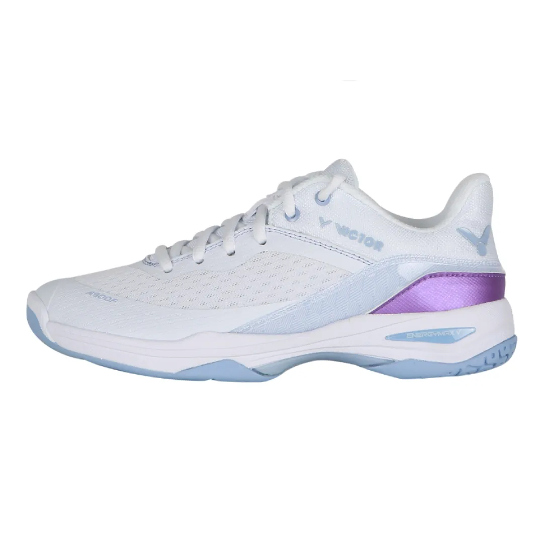 Victor A900F-AJ Badminton Ladies Court Shoes [Pearly White/Purple]